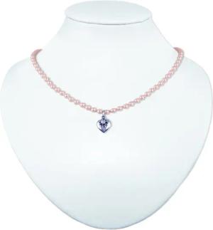 LUISIA® Perlenkette Halskette Luna mit Herz