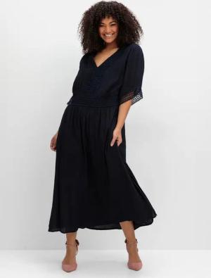 Sheego Etuikleid Maxikleid