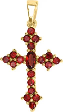 My Gold Kreuzanhänger Damen Kreuz Kettenanhänger