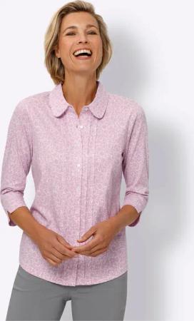 Sieh an! Klassische Bluse Druckbluse
