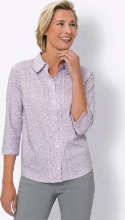Sieh an! Klassische Bluse Druckbluse