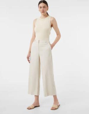 Comma Stoffhose Ankle-Hose aus Leinenmix mit