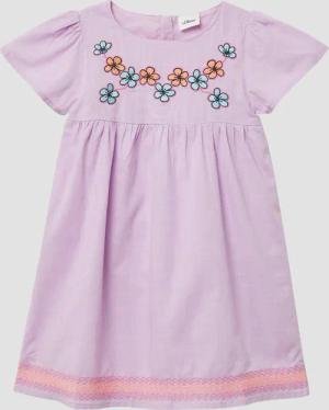 s.Oliver Minikleid Baumwollkleid im A-Shape mit
