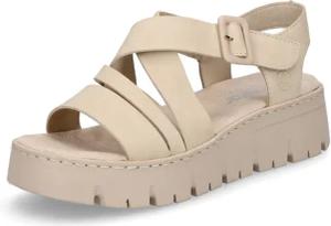 Rieker Rieker Damen Plateau Sandale beige