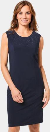 GOLDNER Jerseykleid Kleid mit feinem Chiffonjäckchen
