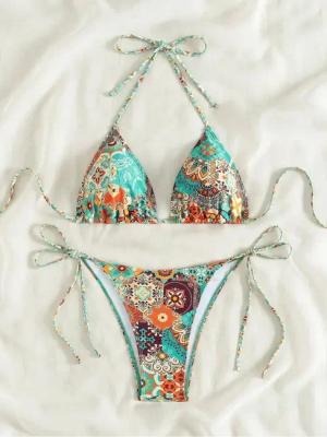 Elegant Love Triangel-Bikini Boho Bikini-Set mit
