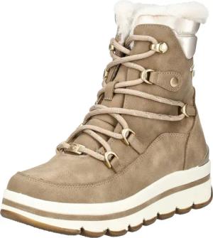 TOM TAILOR Schnürstiefelette "Tom Tailor Stiefelette Lederimitat/Textil"