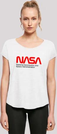 F4NT4STIC T-Shirt "Long Cut T-Shirt NASA Aeronautics And Space", Damen,Premium Merch,Lang,Longshirt,Bedruckt
