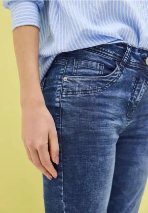Cecil Damen 3/4-Jeans in Blau, Gr: 25