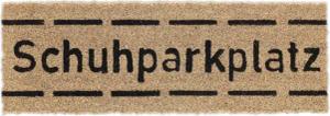 relaxdays Fußmatte Kokos Fußmatte Schuhparkplatz schmal,