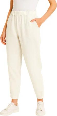 fashionshowcase Stoffhose Damen Musselin Stoffhose 100%