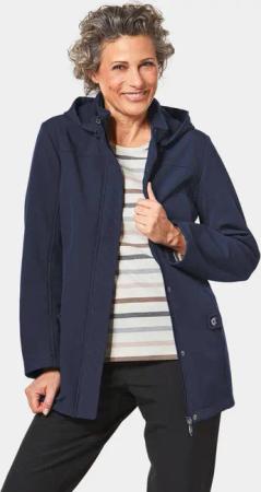 GOLDNER Funktionsjacke Wasserabweisende Softshelljacke mit Kapuze