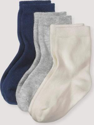 hessnatur Baby Socken im 3er-Pack aus Bio-Baumwolle - blau - Größe 19-22