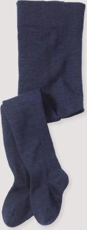 hessnatur Baby Woll-Strumpfhose aus Bio-Merinowolle mit Bio-Baumwolle - blau - Größe 62/68