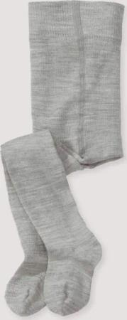 hessnatur Baby Woll-Strumpfhose aus Bio-Merinowolle mit Bio-Baumwolle - grau - Größe 62/68