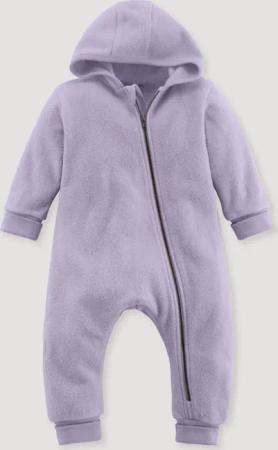 hessnatur Baby Softfleece Overall aus Bio-Baumwolle - lila - Größe 86/92