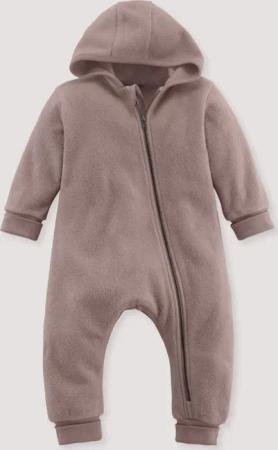 hessnatur Baby Softfleece Overall aus Bio-Baumwolle - lila - Größe 74/80