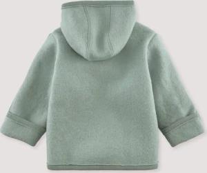 hessnatur Baby Wollwalk Jacke aus Bio-Merinowolle - grün - Größe 98/104