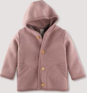 hessnatur Baby Wollwalk Jacke aus Bio-Merinowolle - lila - Größe 98/104