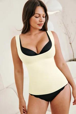 Beiges Shape-Tank-Top