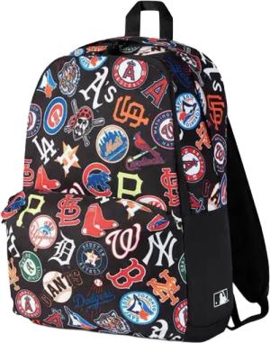 New Era MLB All Over Teams Logo Rucksack Schwarz