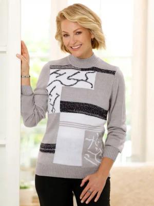 Stehkragenpullover