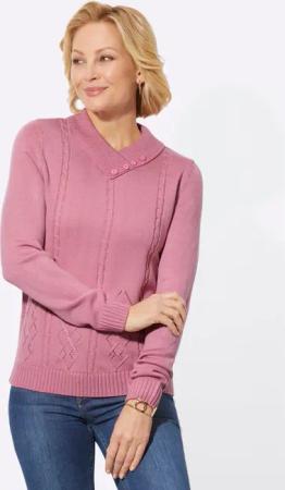 V-Ausschnitt-Pullover