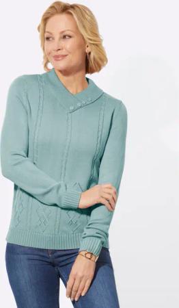 V-Ausschnitt-Pullover