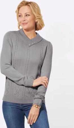V-Ausschnitt-Pullover