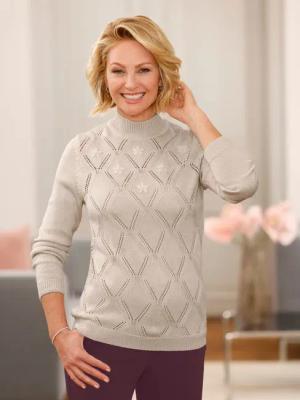 Stehkragenpullover