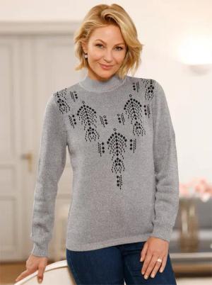 Stehkragenpullover