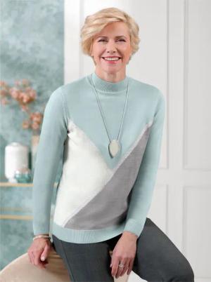 Stehkragenpullover