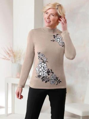Stehkragenpullover
