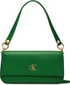 Calvin Klein Handtasche Minimal Monogram Shoulder Pouch LV04K3161G Grün