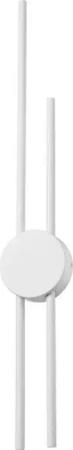 Lamkur LED-Wandleuchte weiß PVC Holz B/H/L: ca. 12x80x12 cm