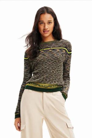 Feiner Jaspis-Pullover Damen Desigual