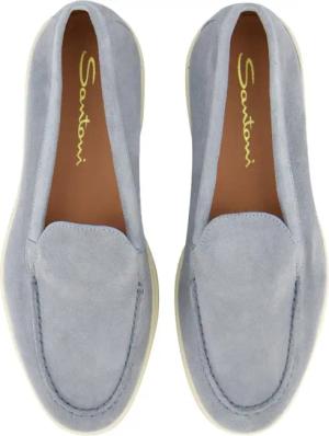 Santoni Loafer - Dames Yalta Loafer Blauw - Gr. 40,5 (EU) - in Blau - für Damen