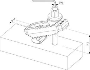 AMF Spannpratze Mit Gegenhalter 2