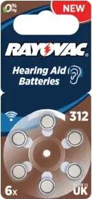 RAYOVAC Knopf Acoustic S. 312 6-er Blister