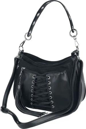 Banned Alternative Handtasche - Lacing Bag - für Damen - schwarz