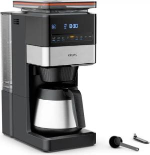 Krups Filterkaffeemaschine "KT8428 Grind Aroma XL", 1,25 l Kaffeekanne, Papierfilter-Permanentfilter, 1x4, Kegelmahlwerk, digitales Bedienfeld, 1,25 l, 4h warm dank Isolierkanne