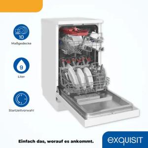 exquisit Standgeschirrspüler "GSP9410-030D weiss", 10 Maßgedecke