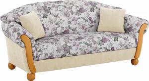 Home affaire 3-Sitzer "Milano, bequemes Sofa mit geschwungenen Armlehnen, Landhaus-Stil"