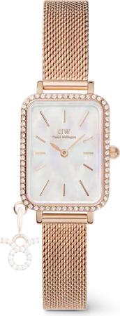Daniel Wellington DW Uhr Quadro Crystal Zodiac Melrose 20x26mm Rose Gold