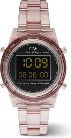 Daniel Wellington DW Uhr Retro Digital Dark Pink 36mm