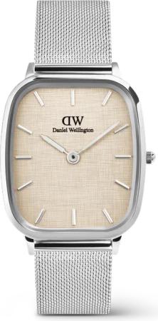 Daniel Wellington DW Uhr Marlon Sterling Linen 32x36,3mm Silver