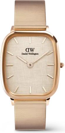 Daniel Wellington DW Uhr Marlon Wire Linen Rose Gold 32x36,3mm