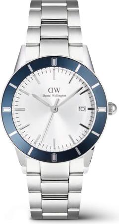 Daniel Wellington DW Uhr Iconic Paradigma Link Blue Bezel Silver 40mm