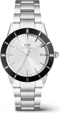 Daniel Wellington DW Uhr Iconic Paradigma Link Black Bezel 40mm Silver