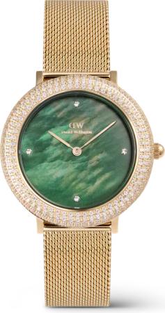 Daniel Wellington DW Uhr Crystalline Bezel Evergold Green 32mm Gold